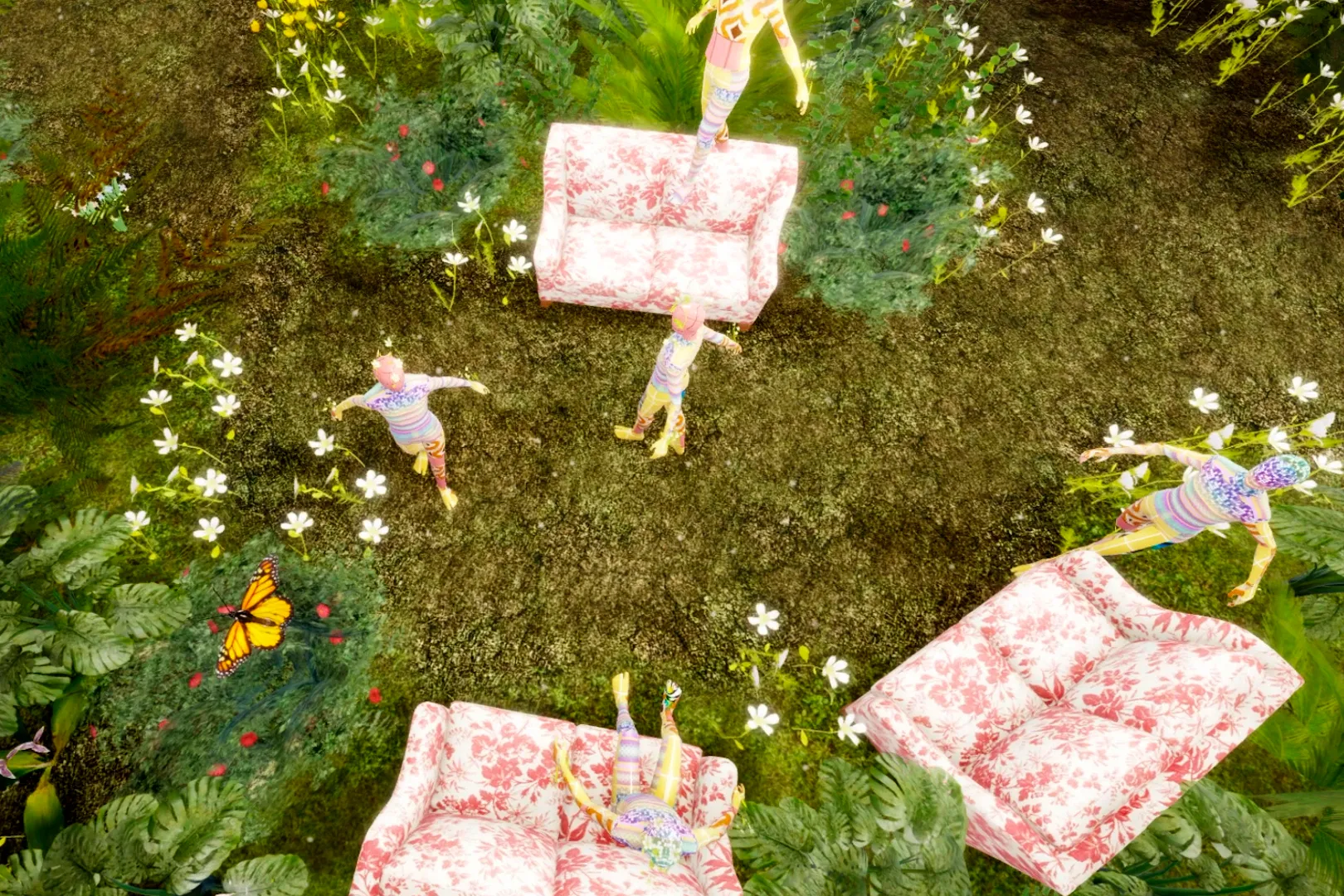 The Gucci Garden in the Roblox metaverse game to show how big the Meta Fashion is becoming