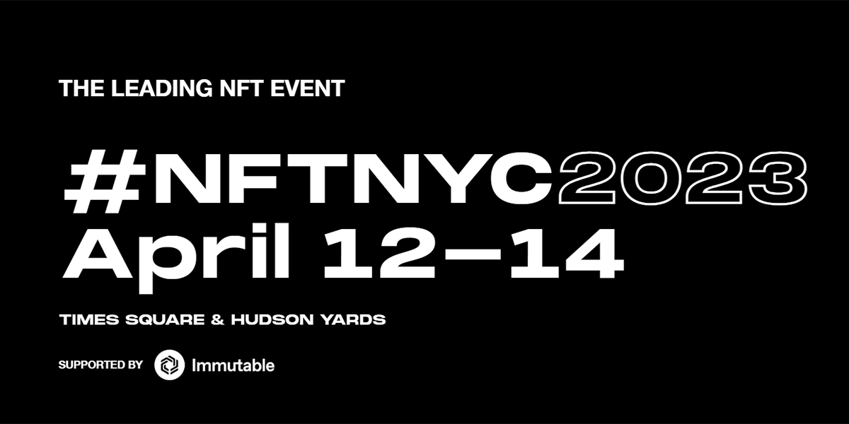 The NFT NYC from 12 to 14 April 2023