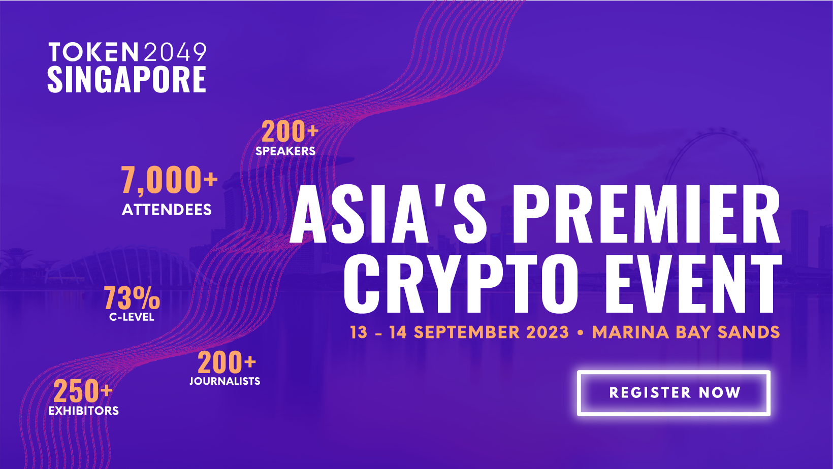 The Token 2049 conference is in Singapore in 2023